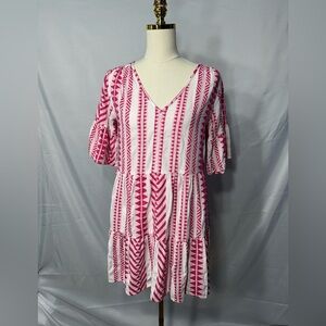VELVET Pink and White Patterned Women's  size XS pre owned Exellent condition
